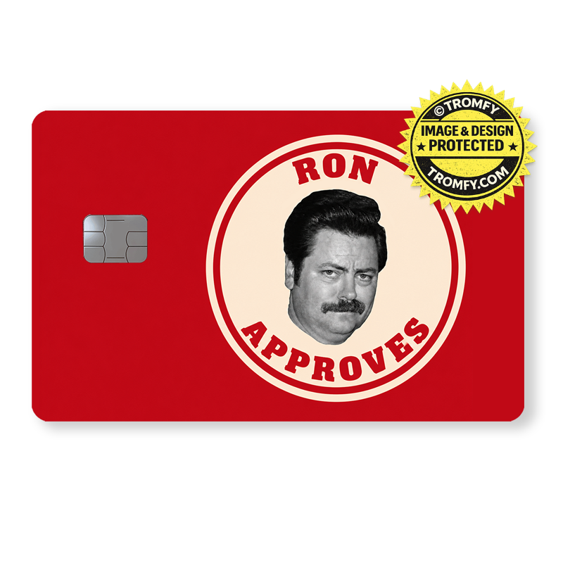 Ron Approves Card Sticker