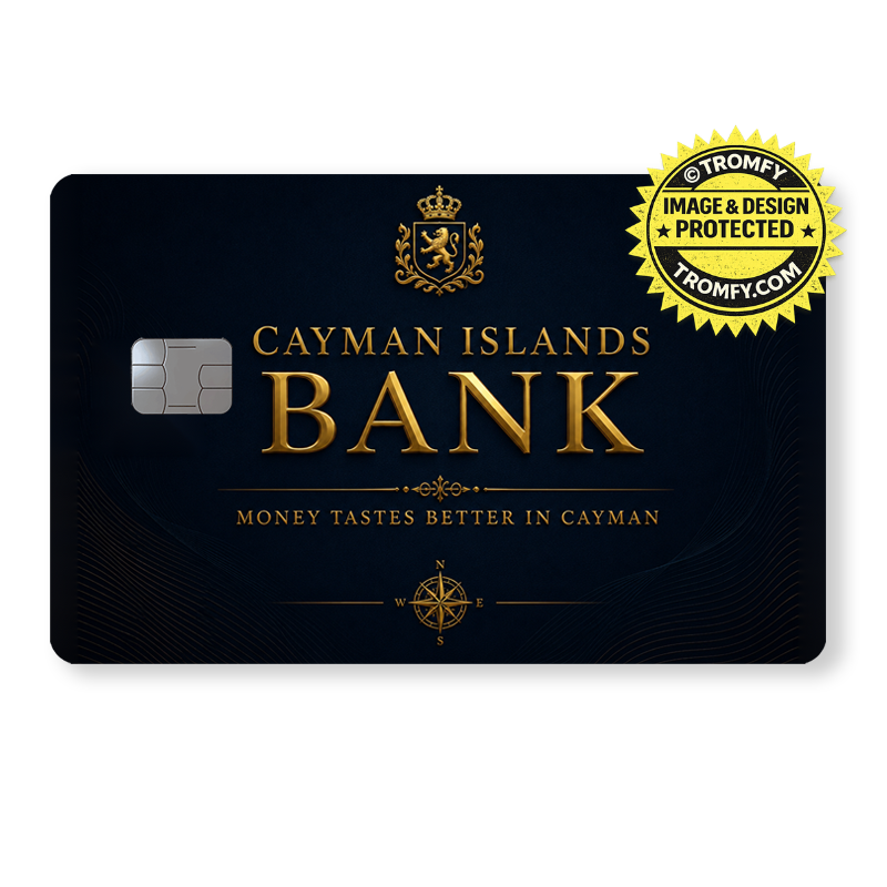Cayman Islands Bank - Card Sticker