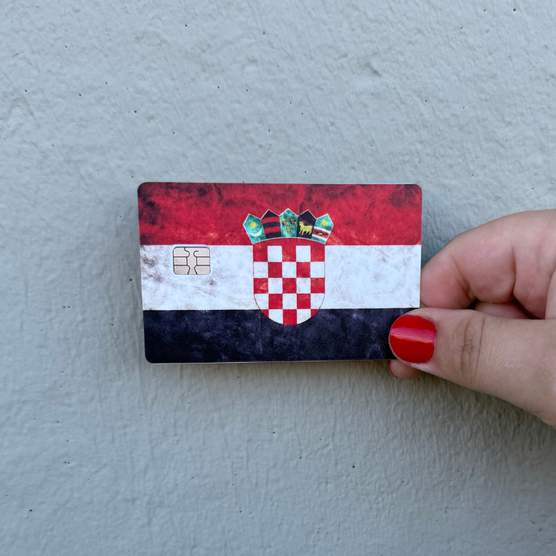 Kroatien Flagga - Retro