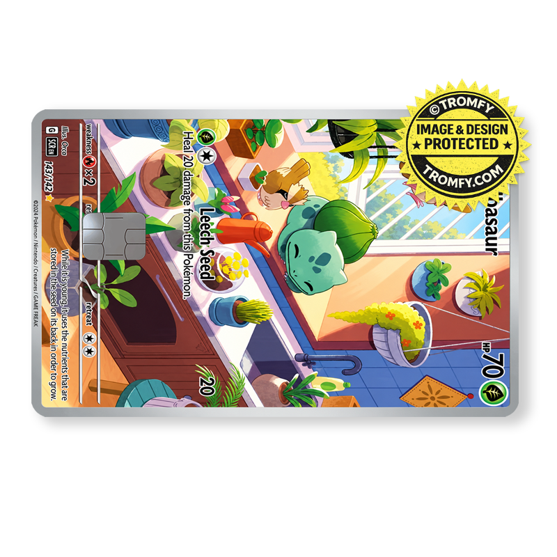 Cute Green Dinosaur Garden Card Skin - Anime Card