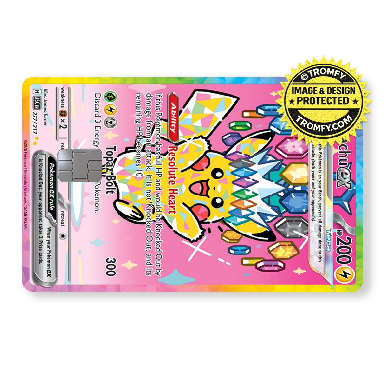 Yellow Crystal Mouse Pink Card Skin - Anime Card