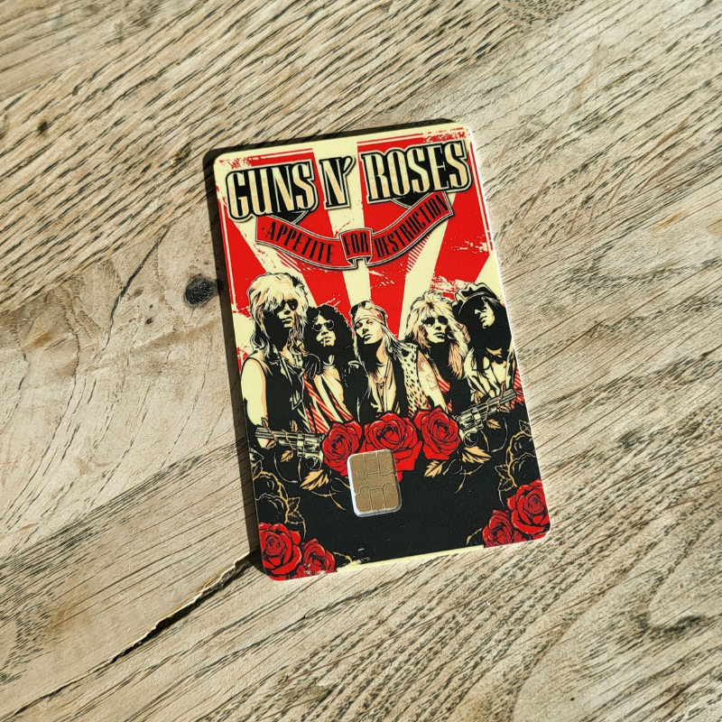 Rock Band Logo Card Sticker – Hard Rock Design