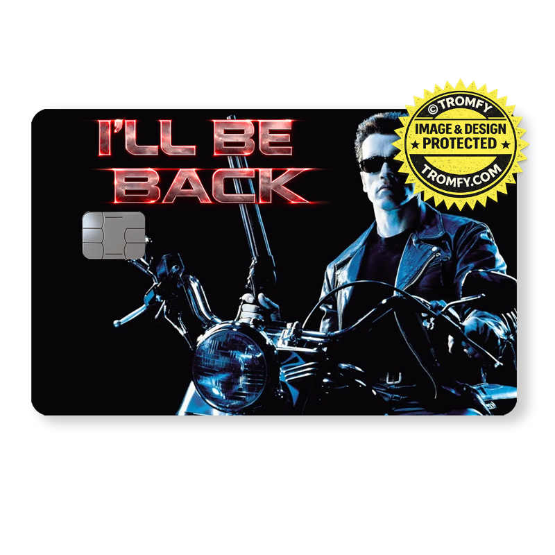 "I'll be back" Card Sticker