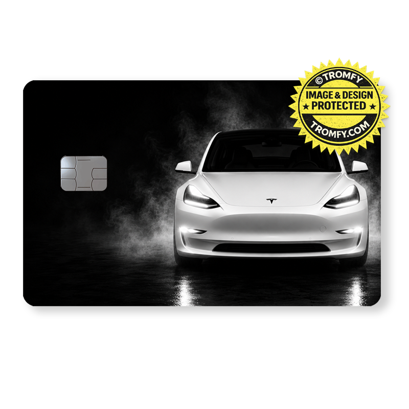 Model 3 - Black & White - Card Sticker