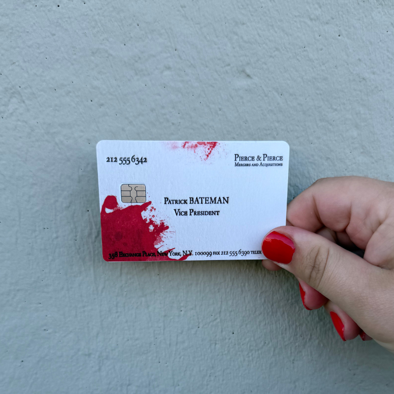 Patrick Bateman - American Psycho - Visitkort