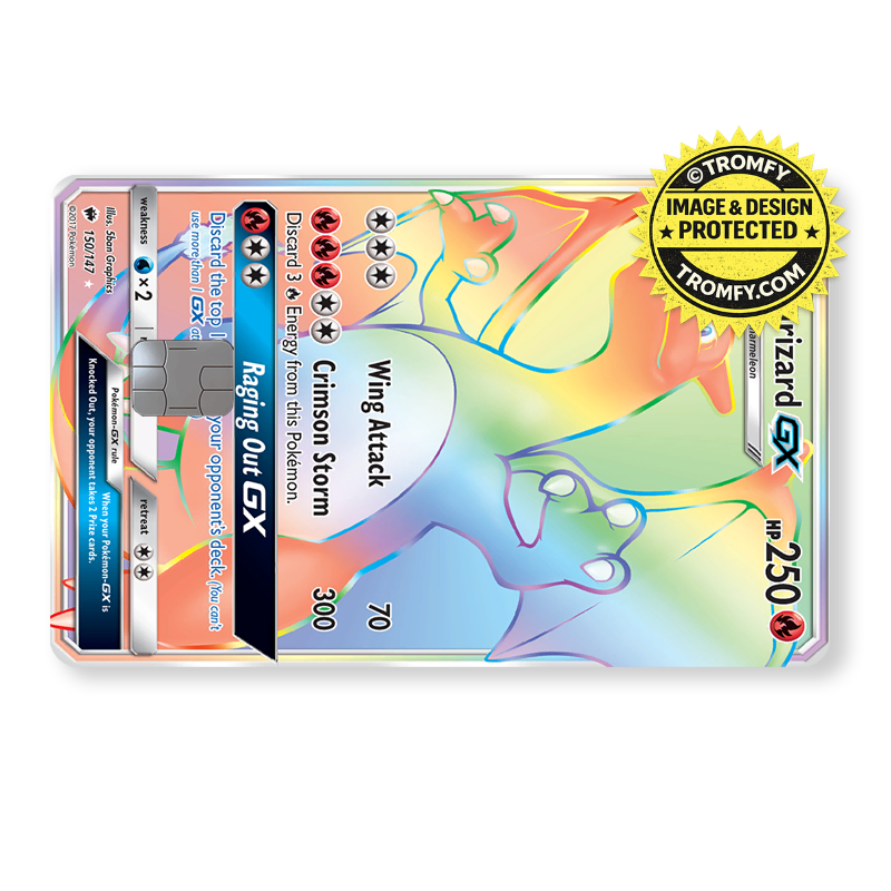 Rainbow Fire Dragon Card Skin - Anime Card