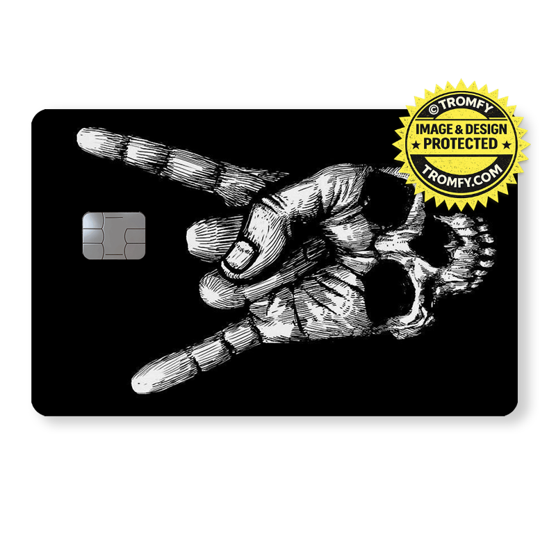 Rock 'n' Roll Card Sticker