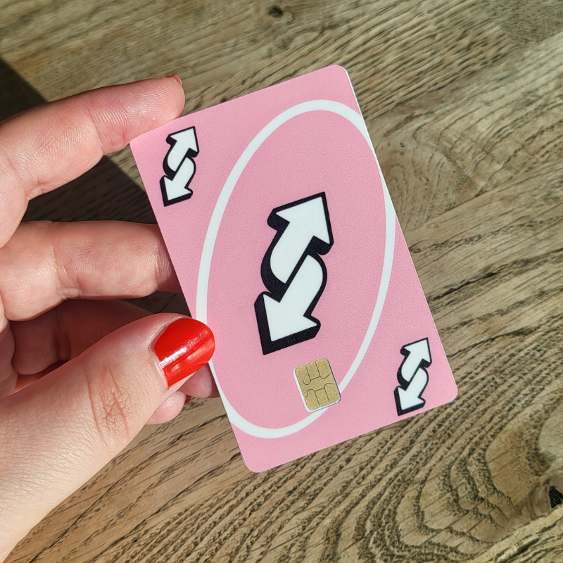 Rosa - Omvänt - Kort