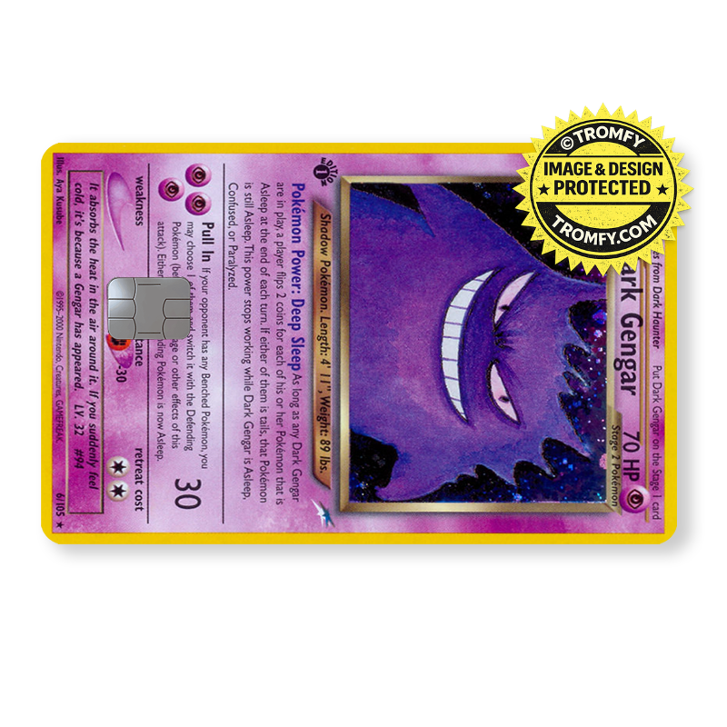 Vintage Purple Ghost Retro Card Skin - Anime Card