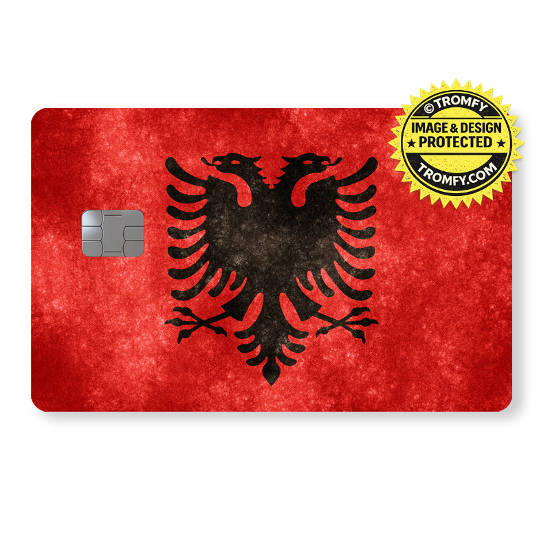 Albania Flag - Retro