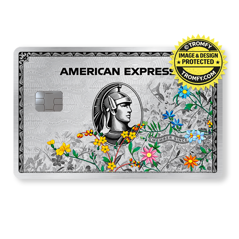 Platinum Floral - Card Skin