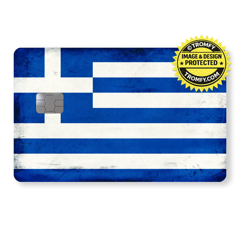 Grekland Flagga - Retro