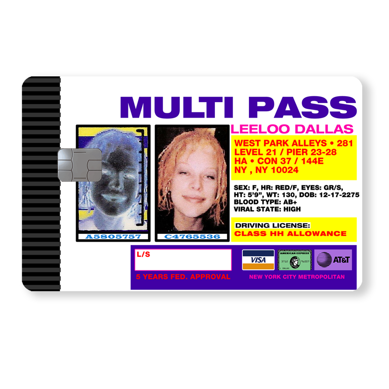 Leeloo Dallas Multi Pass - The Fifth Element