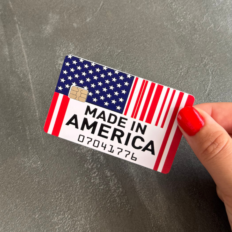 Made in America Card Sticker