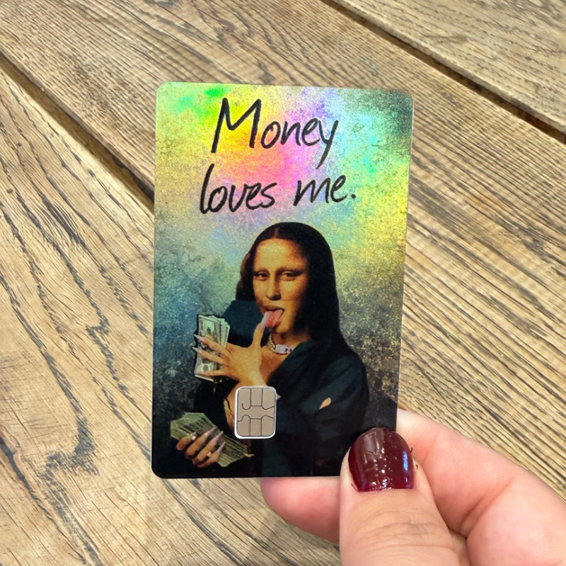 Money Loves Me - Card Sticker