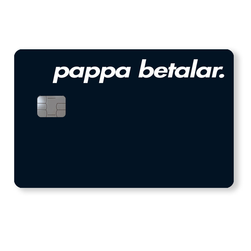 Pappa betalar - Holografisk text
