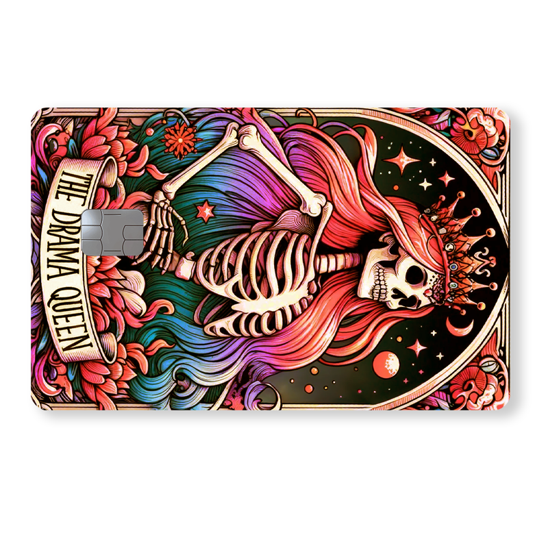 The Drama Queen - Skeleton - Tarot Card