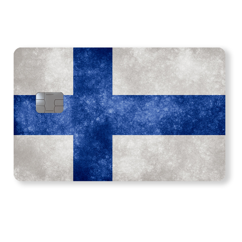 Finland Flagga - Retro
