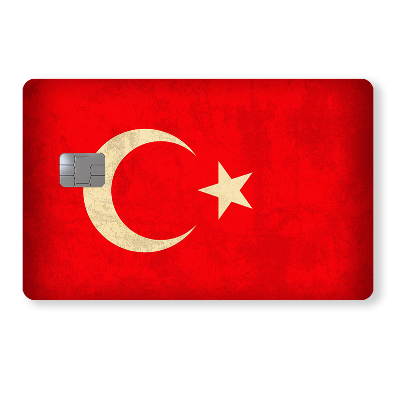 Turkiet Flagga - Retro