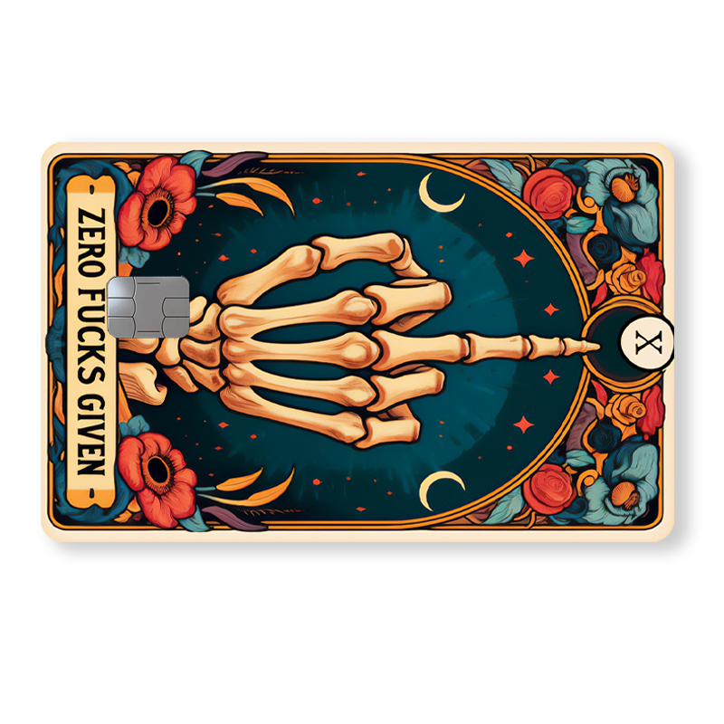 Zero fucks given - Tarot - Skeleton