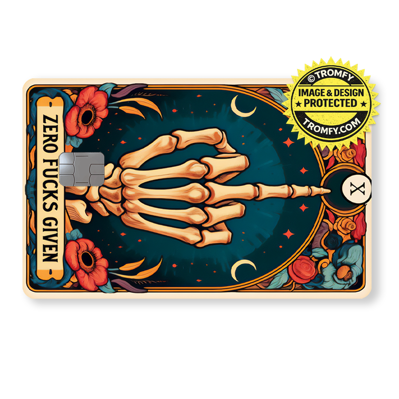 Zero fucks given - Tarot - Skelett