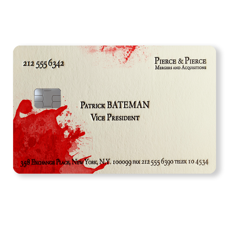 Patrick Bateman - American Psycho - Visitkort