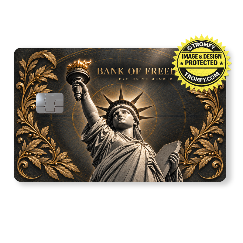 Bank Of Freedom Gold - Card Skin