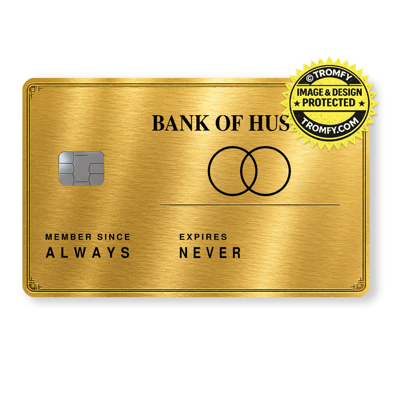 Gold Bank of Husband Holo - Card Skin