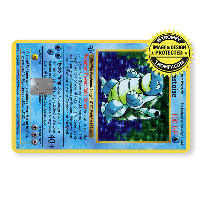 Water Blast Evolution Trading Card Sticker – Anime Card