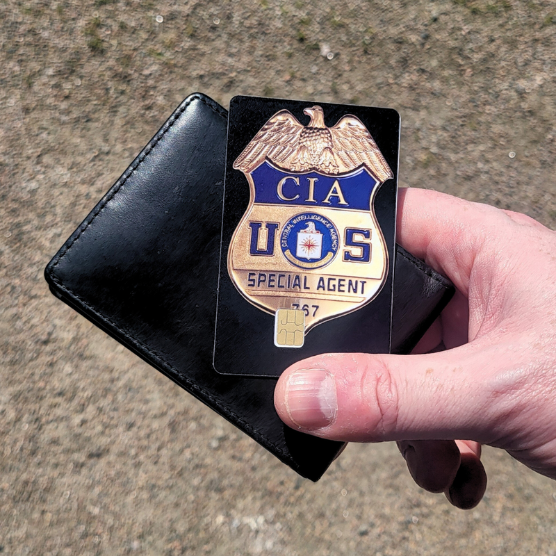 CIA ID Badge Funny Card Sticker – Debit & Credit Card Design