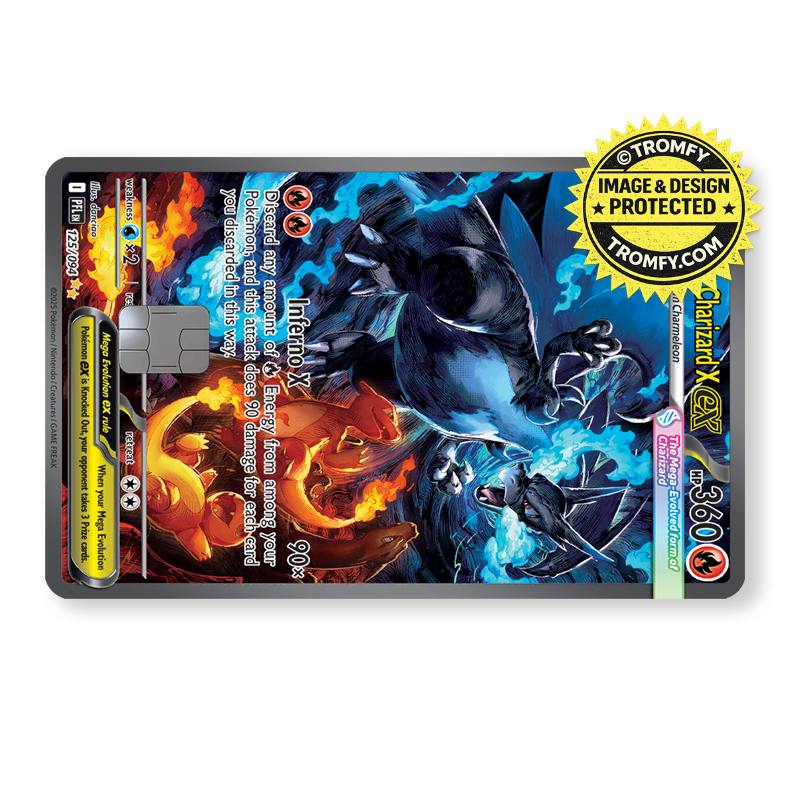 Epic Fire & Ice Dragon Battle Card Skin - Anime Card