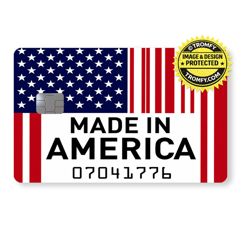 Made in America Card Sticker