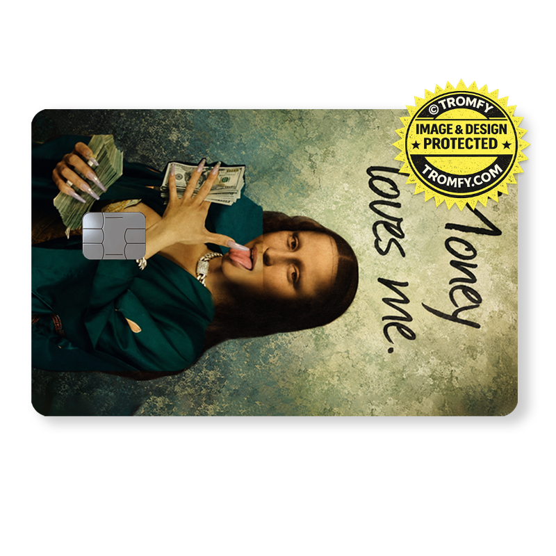 Money Loves Me - Card Sticker