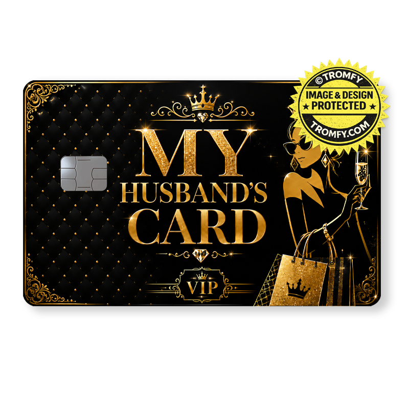 My Husband's Card - Gold