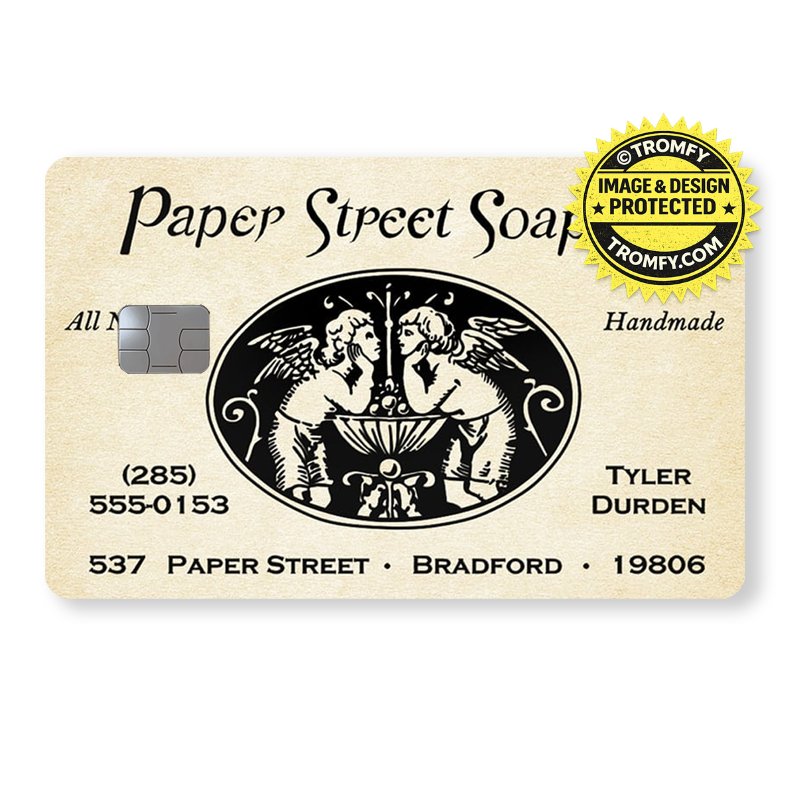 Fight Club - Tyler Durden - Business Card - Bank Card Sticker