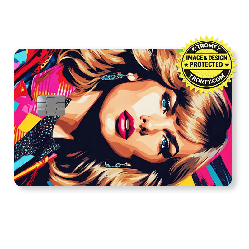 Pop Star Card Sticker – Female Music Icon Design