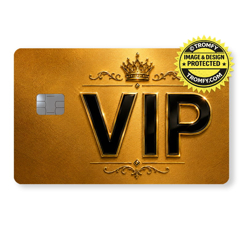 VIP Gold Card Sticker – Luxury Design