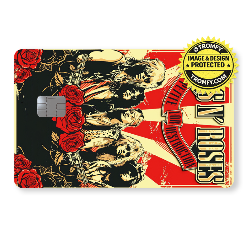 Rock Band Logo Card Sticker – Hard Rock Design