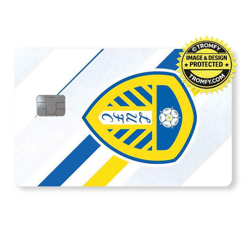 Football Card Sticker – Leeds White Debit
