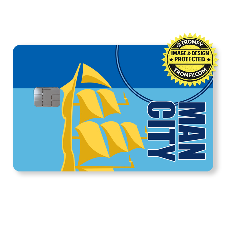 Football Card Sticker – Manchester Sky Blue Debit