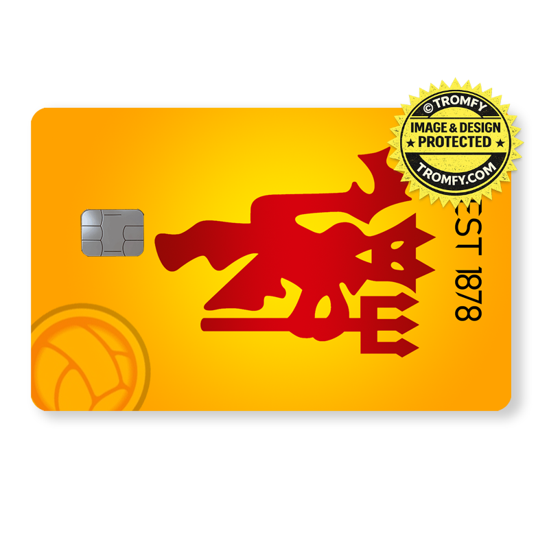 Football Card Sticker – Red Debit