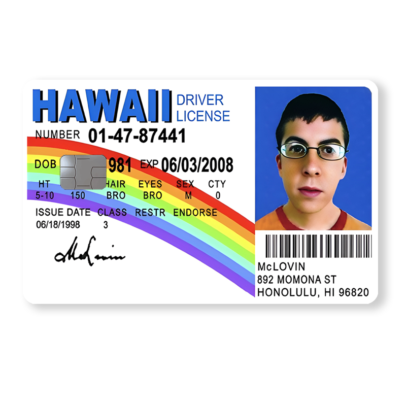 McLovin - ID Driver License