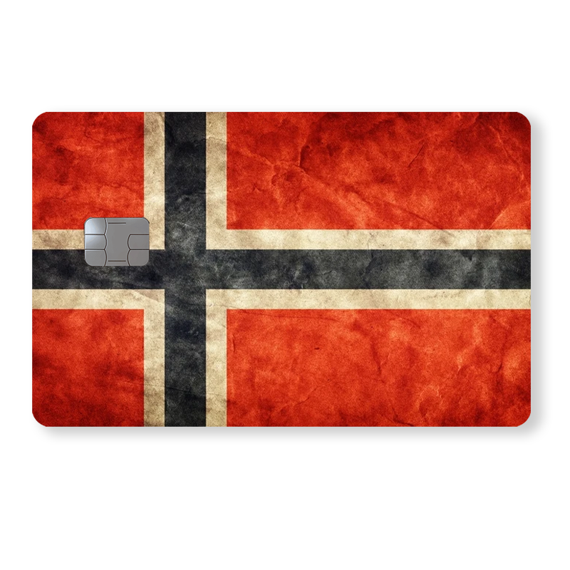 Norge Flagga - Retro