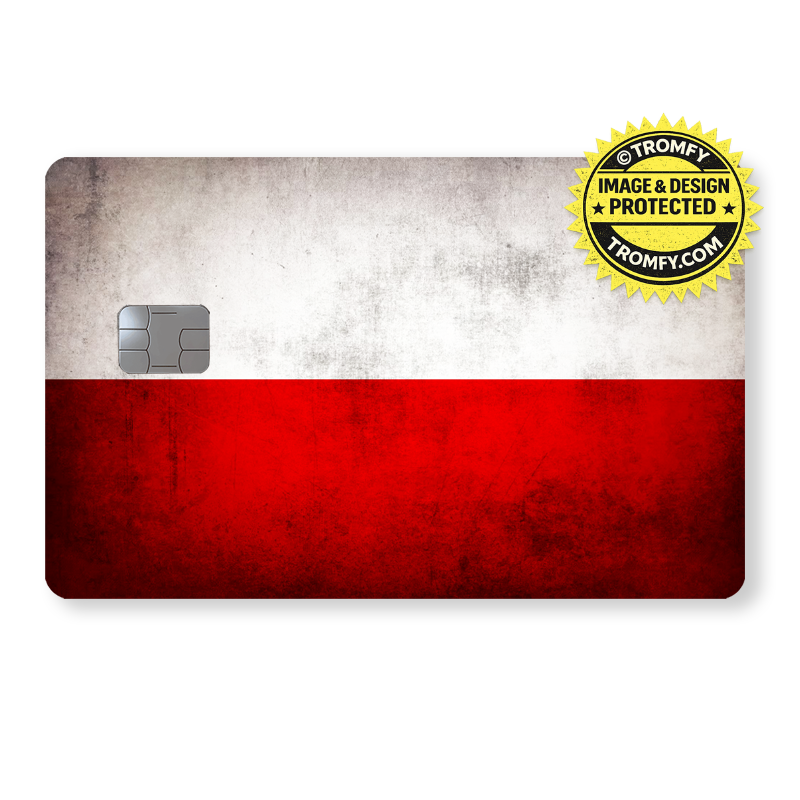 Polen Flagga - Retro