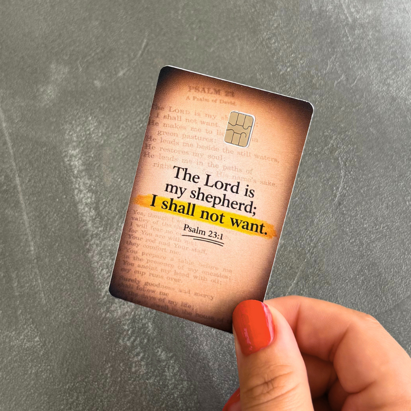 Psalm 23:1 Card Sticker – The Lord Is My Shepherd