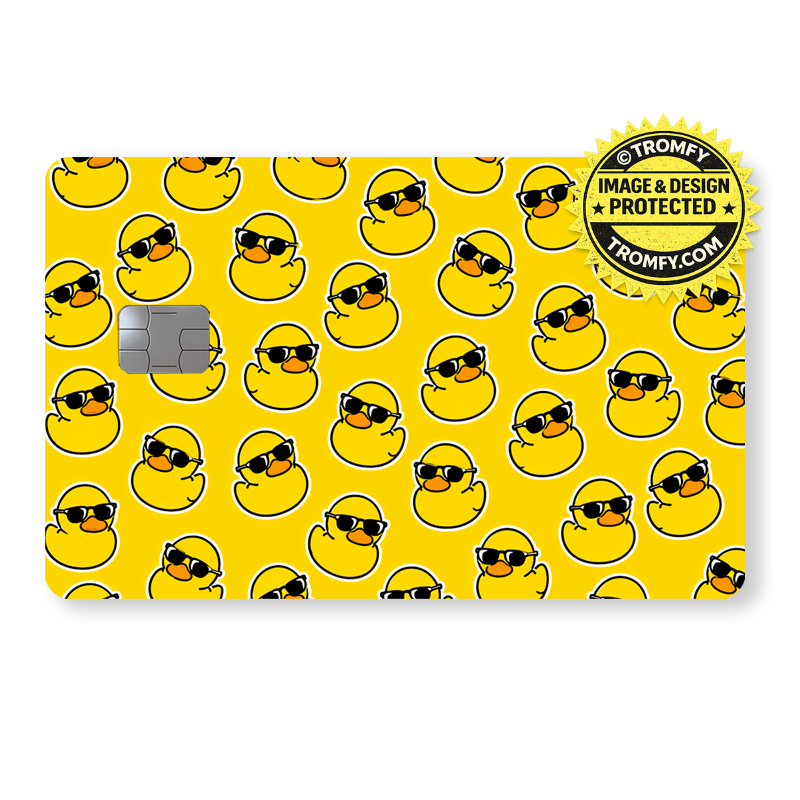 Rubber Ducks Cool Card Sticker